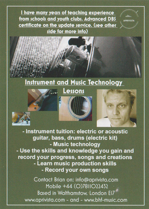 music tuition flyer front